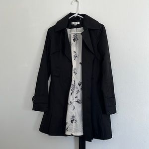 Black Via Spiga Trench Raincoat, small